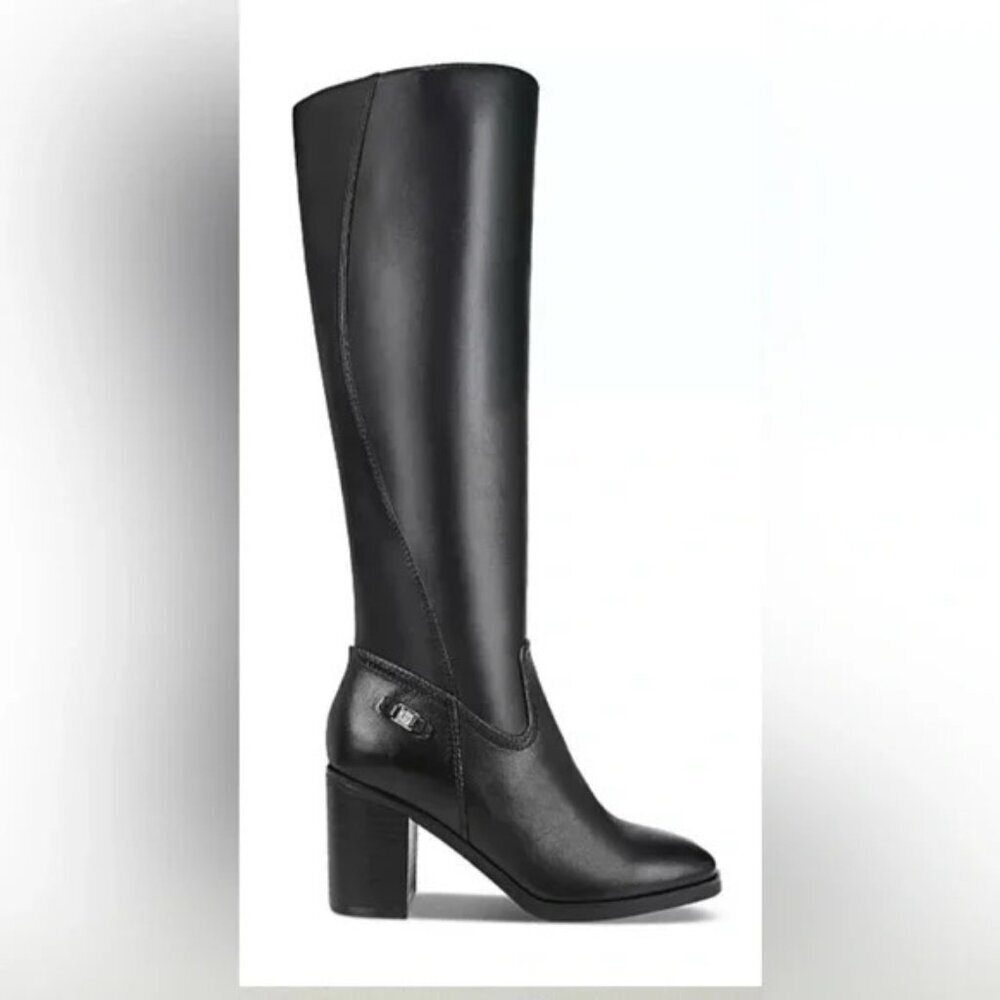 Giani Bernini Womens 8.5M‎ Odettee Memory Foam Knee High Leather Riding Boots